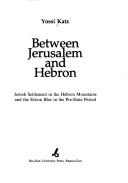 Cover of: Between Jerusalem and Hebron by Yosef Kats