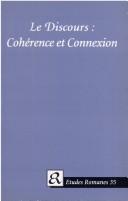 Cover of: Discours Coherence Connect.O/P (Etudes Romanes) by 