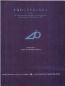 Cover of: Proceedings of the 20th International Congress of Papyrologists, Copenhagen, 23-29 August, 1992 by International Congress of Papyrologists (20th 1992 Copenhagen, Denmark)