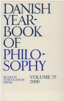 Cover of: Danish Yearbook of Philosophy by Finn Collin, Finn Collin