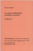 Cover of: La sintassi dell'infinito in italiano moderno