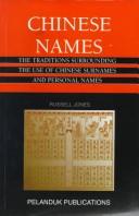Cover of: Chinese names