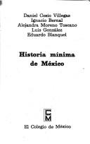 Cover of: Historia minima de Mexico by 