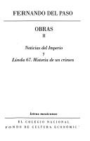 Cover of: Obras by Fernando del Paso