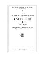 Cover of: Carteggio (Fonti della civilta toscana fra '800 e '900) by Gino Capponi