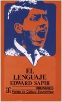 Cover of: Lenguaje, El by Edward Sapir