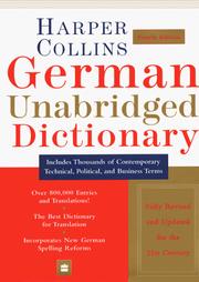 Cover of: Collins German Unabridged Dictionary, 4th Edition by Peter Terrell, Veronika Schnorr, Wendy V.A. Morris
