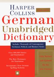 Cover of: Collins German-English, English-German dictionary by by Peter Terrell ... [et al.] = Pons Collins Grosswörterbuch für Experten und Universität : Deutsch-Englisch Englisch-Deutsch / von Peter Terrell ... [et al.].