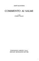 Cover of: Commento ai salmi by Augustine of Hippo