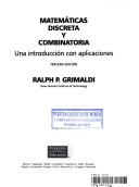 Cover of: Matematicas Discreta y Combinatoria by Ralph P. Grimaldi