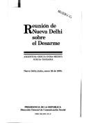 Cover of: Reunión de Nueva Delhi sobre el Desarme by Reunión de Nueva Delhi sobre el Desarme (1985)