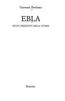 Cover of: Ebla: nuovi orizzonti della storia