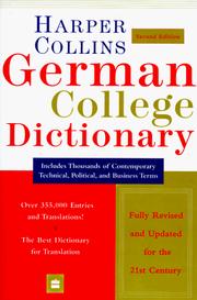 Cover of: HarperCollins German concise dictionary