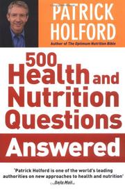 Cover of: 500 Health and Nutrition Questions Answered