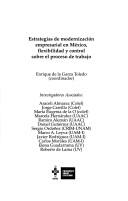 Cover of: Estrategias de modernización empresarial en México by Enrique de la Garza Toledo, coordinador ; investigadores asociados, Araceli Almaraz ... [et al.].