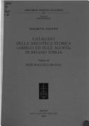 Catalogo della Discoteca storica "Arrigo ed Egle Agosti" di Reggio Emilia by Susanna Gozzi