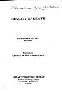 Cover of: Reality of Death | Abdur Rahman Aajiz