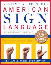 Cover of: American Sign Language by Martin L. A. Sternberg