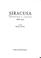 Cover of: Siracusa