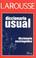 Cover of: Larousse Diccionario Usual/Larousse Encyclopedic Dictionary