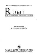 Rumi by Rumi (Jalāl ad-Dīn Muḥammad Balkhī), Coleman Barks
