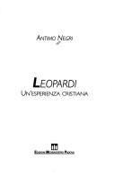 Cover of: Leopardi: un'esperienza cristiana