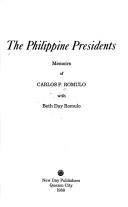 Philippine Presidents by Carlos P. Romulo