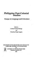 Cover of: Philippine post-colonial studies by edited by Cristina Pantoja Hidalgo and Priscelina Patajo-Legasto.