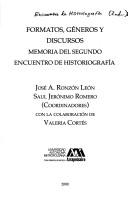 Cover of: Formatos, generos y discursos by 