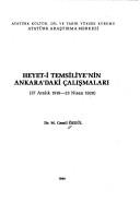 Cover of: Heyet-i Temsiliye'nin Ankara'daki calismalari by M. Cemil Ozgul