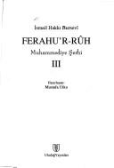 Cover of: Ferahu'r-rûh: Muhammediye şerhi