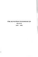 Cover of: Türk dış politikası incelemeleri için kılavuz, 1919-1993 by İsmail Soysal