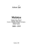 Cover of: Malatya, 1830-1919