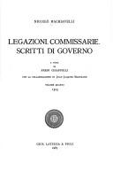 Legazioni, commissarie, scritti di governo by Niccolò Machiavelli