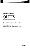 Cover of: Outis by Berio, Luciano