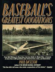 Cover of: Baseball's Greatest Quotations