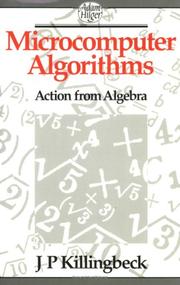 Cover of: Microcomputer algorithms: action from algebra