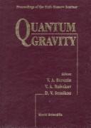 Cover of: Quantum Gravity: Proceedings of the Sixth Moscow Seminar Moscow, Russia June 12-19, 1995