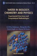 Cover of: Water in biology, chemistry, and physics by Sheng-Bai Zhu, Myron W. Evans