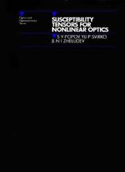 Cover of: Susceptibility tensors for nonlinear optics