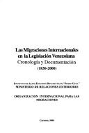 Las migraciones internacionales en la legislación venezolana by Leandro Area