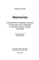 Memorias by Esteban de Adoáin