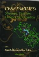 Cover of: Gene families | International Congress on Isozymes (8th 1995 Bristane, Qld.)