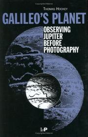 Cover of: Galileo's planet