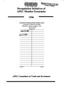 Cover of: Deregulation initiatives of APEC member economies 1996.