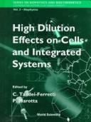 Cover of: High dilution effects on cells and integrated systems by edited by C. Taddei-Ferretti, P. Marotta.