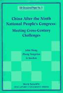 Cover of: China after the Ninth National People