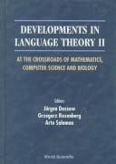 Cover of: Developments in language theory II by editors, Jürgen Dassow, Grzegorz Rozenberg, Arto Salomaa.