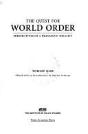 Cover of: The Quest for World Order: Perspectives of a Pragmatic Idealist