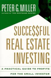 Cover of: Successful Real Estate Investing: A Practical Guide to Profits for the Small Investor